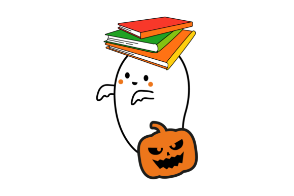 Halloween School Ghost Svg Graphics