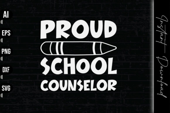 Proud School Counselor: A Versatile Graphic Design Asset for Content Creators