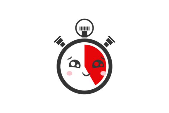 School Clock Countdown Kawaii Svg Graphics