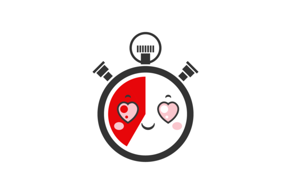 School Clock Live Kawaii Svg