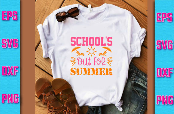 School's Out for Summer SVG Design