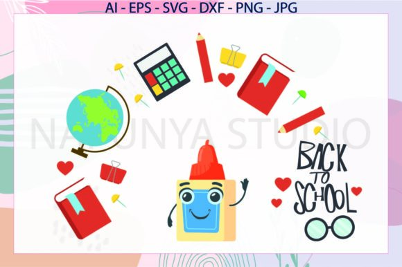 School Stationary Svg: Graphics for Creative Projects