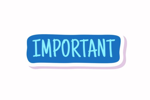 Stickers School Note Important Svg Graphics