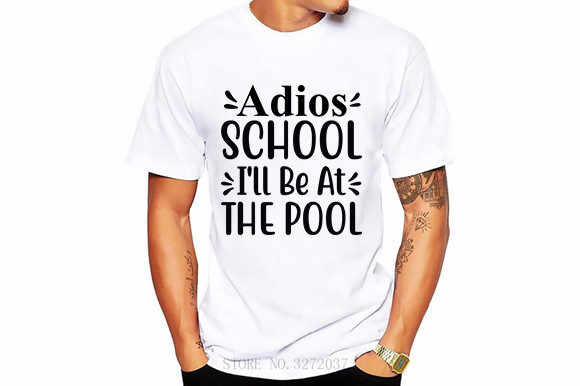 Summer Svg Design, Adios School I’ll Be – A Solid Graphic for T-Shirt Designs