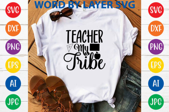 Teacher My Tribe Embroidery Design